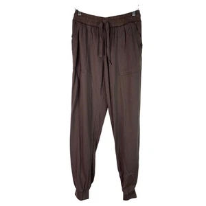 Splendid Women's Size XS Mocha Brown Drawstring Waist Rayon Jogger Pants - Picture 1 of 7