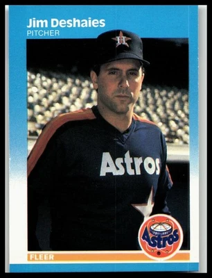 1987 Fleer #56 Jim Deshaies Houston Astros - Image 1 of 2