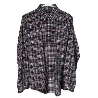 Camisa de vestir a cuadros verde Jack Spade Bleecker Street New York talla L para hombre Foto 1 de 4