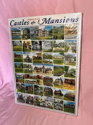 NUEVO 1999 American Castles & Mansions 1000 piezas rompecabezas - White Mountain Puzzles Foto 1 de 4