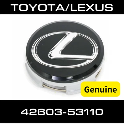 GENUINE LEXUS OEM 42603-53110 IS F IS250 RX350 SPORT BLACK WHEEL CENTER HUB CAP - Image 1 of 3