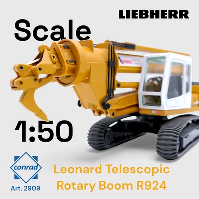 Conrad 1:50 - Modellino di Escavatore Liebherr R924 Leonard Telescopic Rotary - Immagine 1 di 4