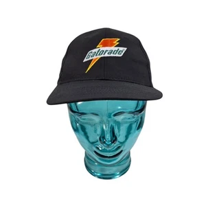 Gatorade Hat Cap Black Snapback Embroidered Vintage 90s 100% Cotton - Picture 1 of 7