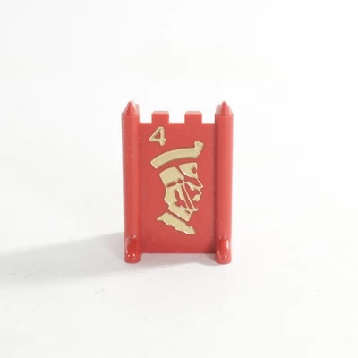 Vintage 1977 Stratego Red Four Army Piece Board Game Replacement Piece - Image 1 of 2