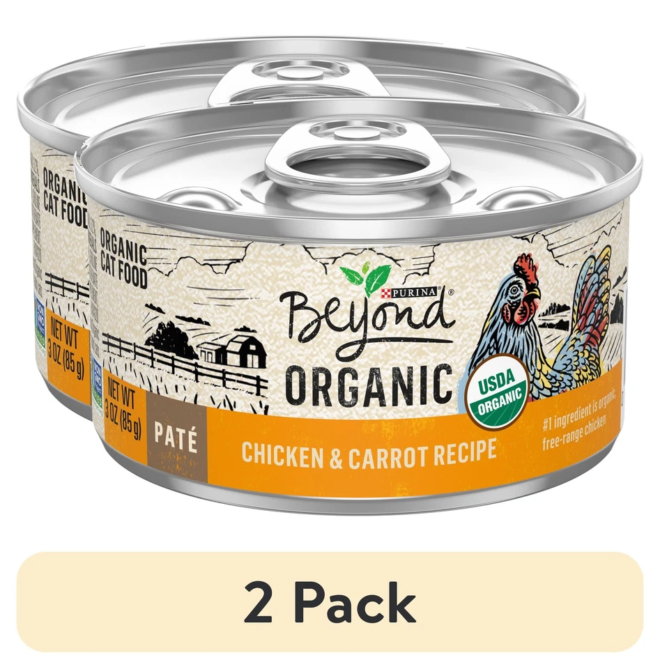 (2 pack) Purina Beyond, Chicken & Carrot, Wet Cat Food, 3 oz Cans, 12 Count - Image 1 of 4