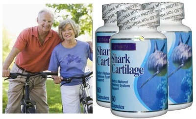 Cartílago de Tiburón 750mg 120 Cápsulas Cartílago Soporte Articular Suplemento Natural Foto 1 de 3