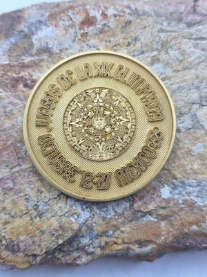 1968 Mexico Olympic Games Bronze Original Medal , 54mm - Image 1 of 2