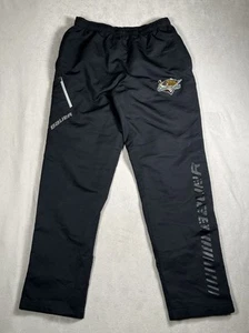 Pantalones de hockey Bauer Utah Grizzleys Elite de colección para hombre S forrados negros bolsillos con cremallera usados en excelente estado - Imagen 1 de 10