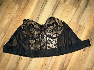 Vintage ungetragen Victoria's Secret Gold Label MADE IN USA Spitzen Bustier, 34D - Bild 1 von 11