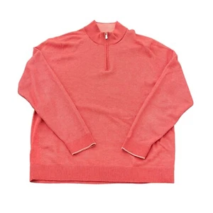 Sudadera suéter Tommy Bahama IslandZONE para hombre LS con media cremallera, talla L - Imagen 1 de 7