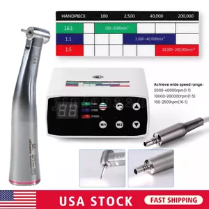 Dental LED Brushless Electric Motor Internal Micromotor + 1:5 Increase Handpiece - Picture 1 of 24