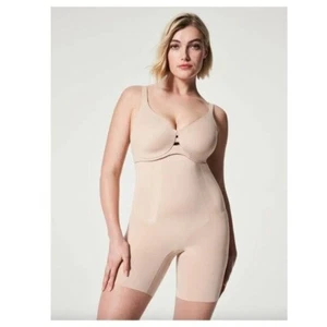 Spanx OnCore Sculpting High Waisted Mid-Thigh Short | Soft Nude - Picture 1 of 9