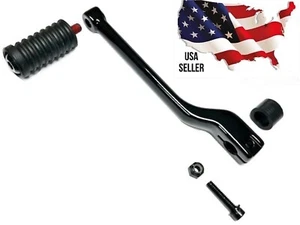 KIT DE CAMBIO DE TACÓN NEGRO BRILLANTE Harley 33600345 touring 1984-2023 pie goma - Imagen 1 de 6