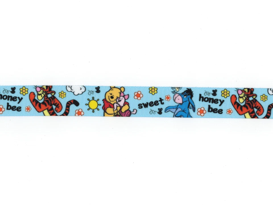 Winnie the Pooh CARTOON 7/8" Grosgrain Ribbon by yard - Image 1 of 1
