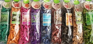 100 PC Incense Cone Scent Natural Frankincense Aroma Sticks Floral Ceramic 1 PC - Picture 1 of 12