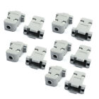10 Pieces Male Female Gray Plastic Hood DB9 Connector Shell Cover with Screws