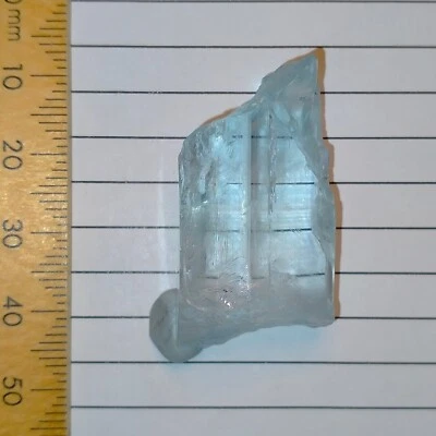 Berilo Aguamarina Cristal Natural Claro Grande Piedra Preciosa Áspera Aqua Shigar 73.1ct Foto 1 de 4