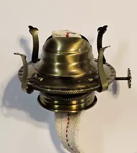 #2 ANTIQUE BRASS FINISH OIL BURNER WITH WICK & REMOVABLE SCREW COLLAR NEW 54351J - Picture 1 of 7