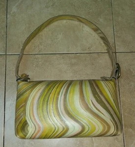 VERY RARE Paul Smith Swirl Stripe Multicolored Shoulder bag pochette ~ VINTAGE - Picture 1 of 12