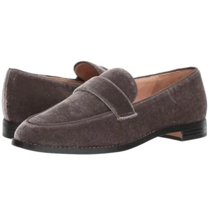 FRANCO SARTO Hudley Velvet Loafers 9.5 Comfort Slip On Flats Nimbus Grey Gray - Picture 1 of 7