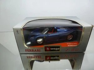 BBURAGO KARSTADT 3352 FERRARI F50 1995 - BLUE METALLIC 1:18 - GOOD IN BOX - Picture 1 of 8