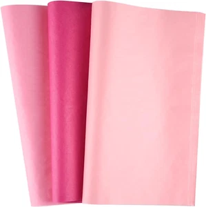 50 Sheets Pink Tissue Paper Multicolor Art Gift Wrapping Paper Bulk for Baby Sho - Picture 1 of 7