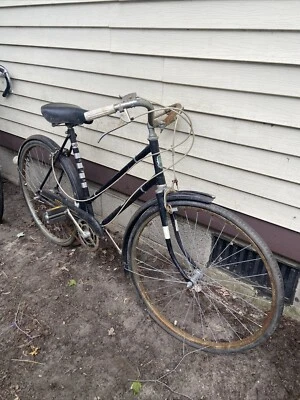 Bicicleta feminina Hercules AMF Nottingham Inglaterra como está precisa de restauração - Imagem 1 de 4