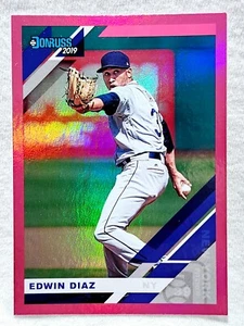 Panini Donruss Holo Pink 2019 Edwin Diaz #85 New York Mets - Imagen 1 de 2