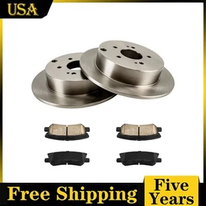 Rear Disc Brake Rotors +Brake Pads for 2004-2008 2010 2011 Mitsubishi Endeavor - Picture 1 of 11