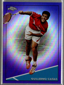 2021 Topps Chrome Tennis Purple Refractors #92 Guillermo Canas /199 