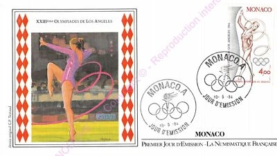 信封 FDC 摩纳哥 XXIII 奥运会洛杉矶 III 1984 — 第 1/2 张图片