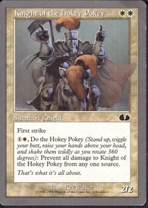 Knight of the Hokey Pokey - Unglued - MTG Magic - LP - Picture 1 of 3