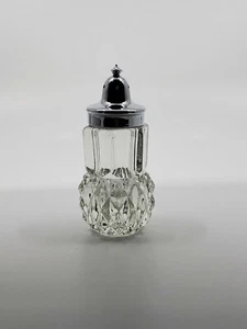 Vintage Indiana Glass Clear Diamond Point Salt Pepper Shaker Crystal replacement - Picture 1 of 10