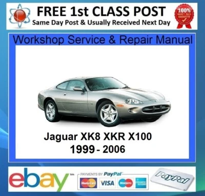 JAGUAR XK8 - XKR - X100 - 1999 to 2006  WORKSHOP SERVICE REPAIR MANUAL on CD - Image 1 of 4