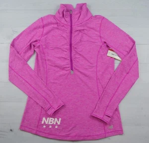 New Balance Nationals NB Dry Womens Pink Quarter Zip Pullover NEW NWT Large L - Picture 1 of 3