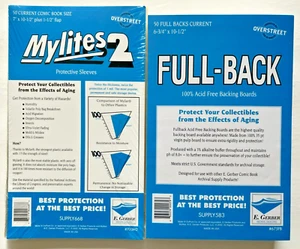 50 E. Gerber Current Comic Mylites 2 700M2 & 35 PT Full-Backs 675FB Set of 50 - Picture 1 of 1