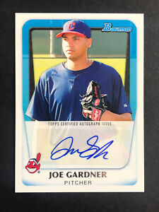 Joe Gardner Indians Signed 2010 Bowman Baseball Card #BPA-JG Auto Autograph