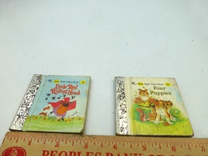 Two Little Little Golden Books, Red Riding Hood #18 and Four Puppies #19 - Picture 1 of 15