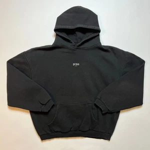 PESO Black Mini Script Hoodie XL suéter negro sudadera con capucha - Imagen 1 de 5
