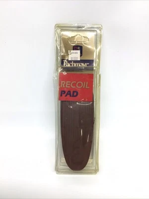 NOS Pachmayr Recoil Pad Skeet Deluxe Brown Large Ribbed Face Black Base - Image 1 of 4