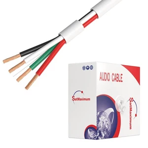 Cable de altavoz de 250 pies calibre 16 clasificación CL2 interior bajo voltaje revestimiento de cobre aluminio... - Imagen 1 de 7