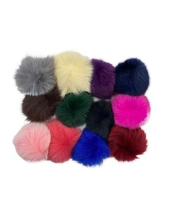 Applicazione FS Pon Pon Pelliccia Vera Fox Ball Asola Elastica Alto 9 Cm 3355 - Imagen 1 de 22