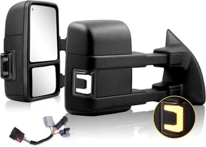 Towing Mirrors for 1999-2016 F250 F350 F450 F550 Super Duty, 2000-2005 Ford E... - Picture 1 of 8