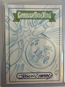 Topps Garbage Pail Kids Jason Crosby Sketch Bowling - Picture 1 of 2
