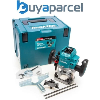 Makita RP001GZ02 40V XGT Brushless 1/2'' Plunge Router 12mm - Bare Unit - Image 1 of 4