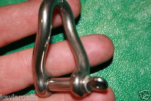316 Grade Stainless Steel Twisted Shackle 5/16   - Picture 1 of 2