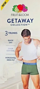 Fruit of the Loom Getaway Collection Box of 3 Boxer Briefs Choice M, L, XL - Picture 1 of 9