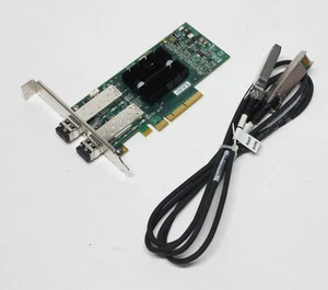 Mellanox ConnectX-2 MNPH29D-XTR Dual-Port 10GB SFP+ PCIe Card High Profile+Cable - Picture 1 of 2