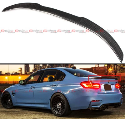 Спойлер на багажник из углеродного волокна для 2012–18 BMW F30 335i 328i 340i и F80 M3 стиль M4 - Изображение 1 из 3