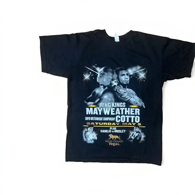 FLOYD MAYWEATHER vs. Miguel Cotto boxing Canelo Mosley 2012 Small Shirt - Image 1 of 4